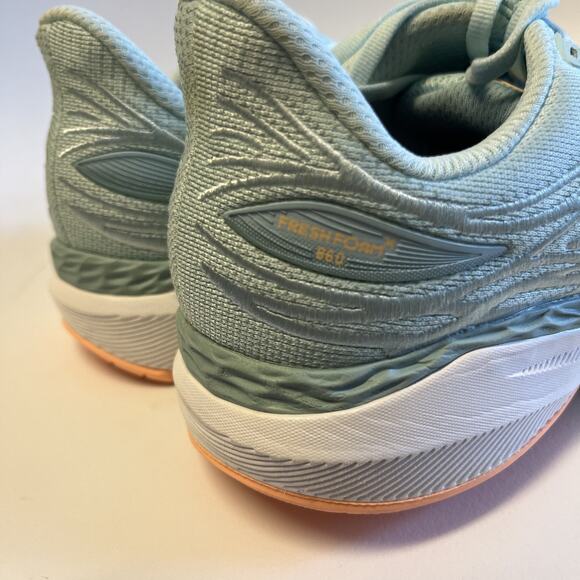 New Balance Fresh Foam X 860v12 Blue/Mango Women's Wide Running Shoes Size 8 EE - Picture 14 of 16